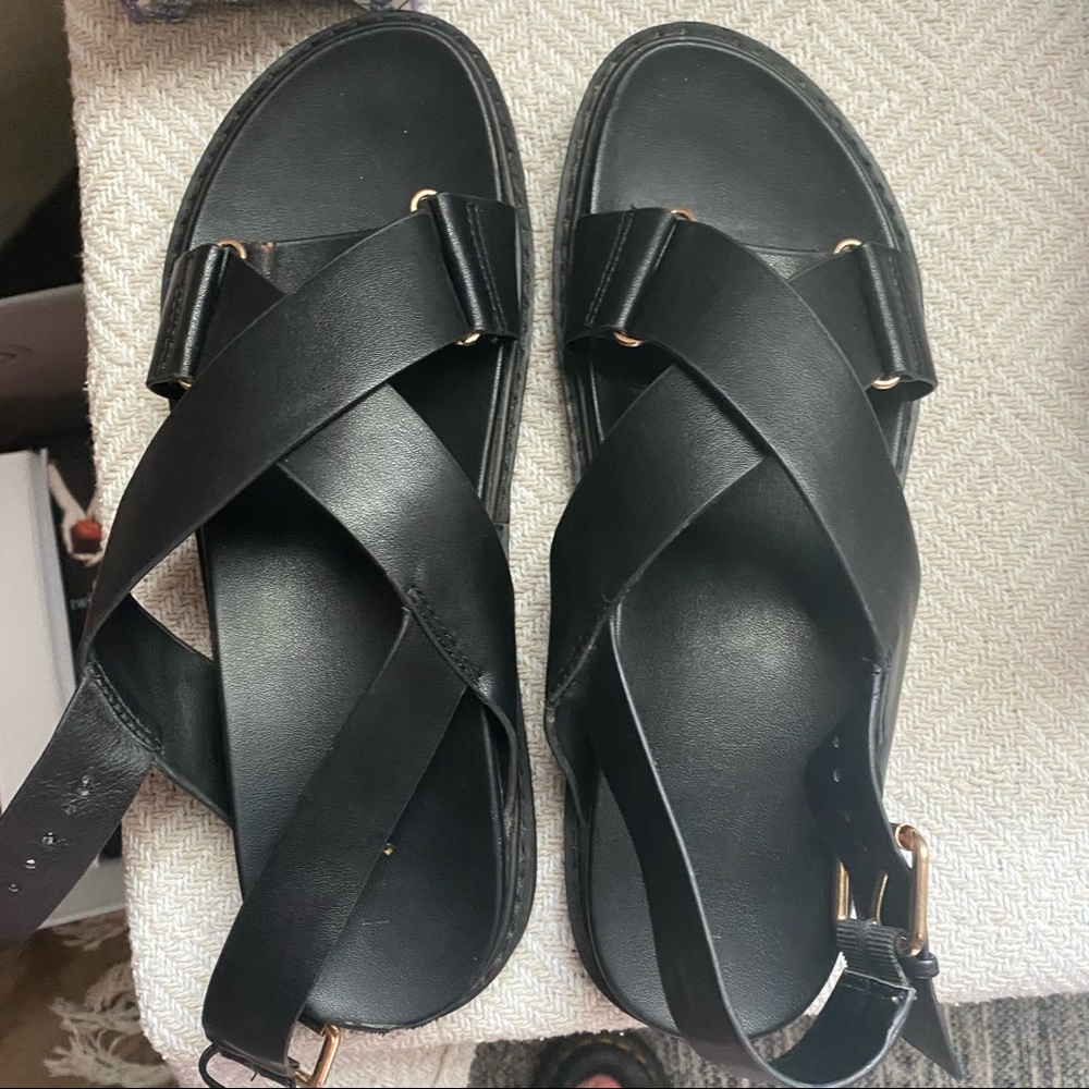 Black Platform sandals